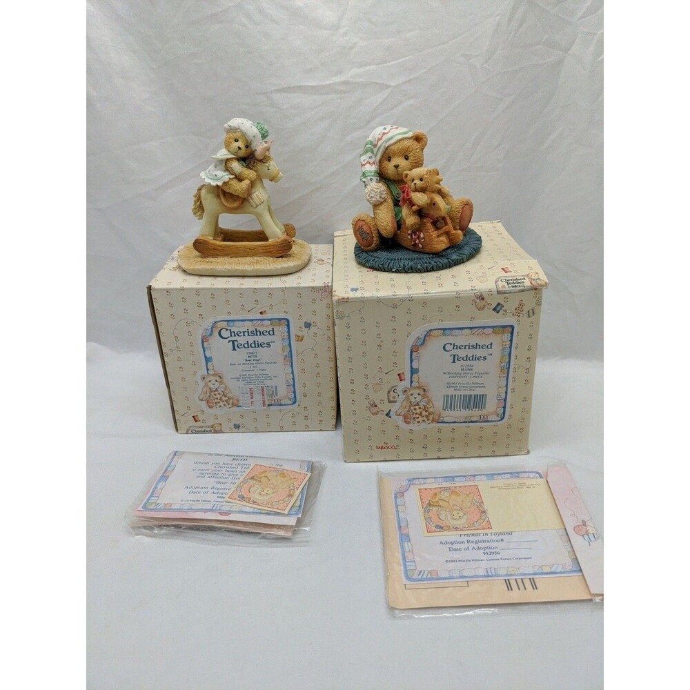 Lot Of (2) Rocking Horse Cherished Teddies